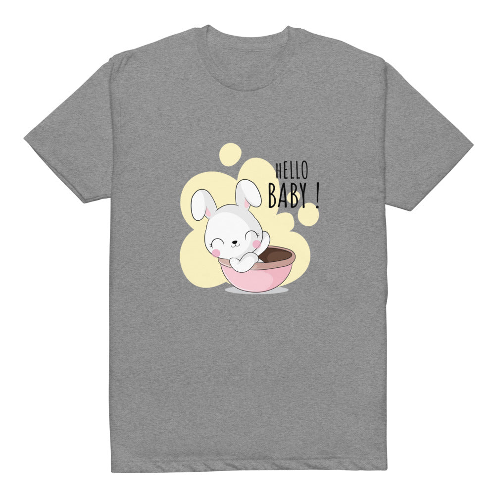 White rabbit - Hello baby | Unisex CVC T-shirt | Next Level 6210
