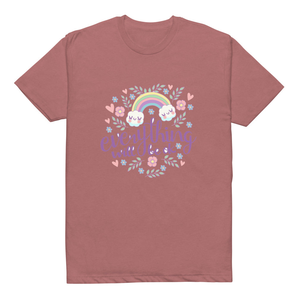 Rainbow - Everything will be ok | Unisex CVC T-shirt | Next Level 6210