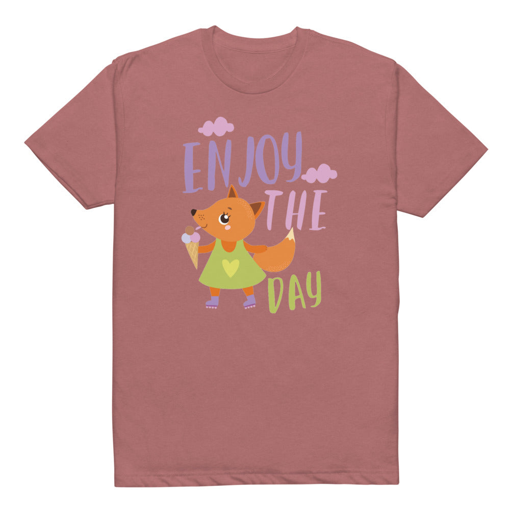 Orange fox - Ẹnoy the day | Unisex CVC T-shirt | Next Level 6210