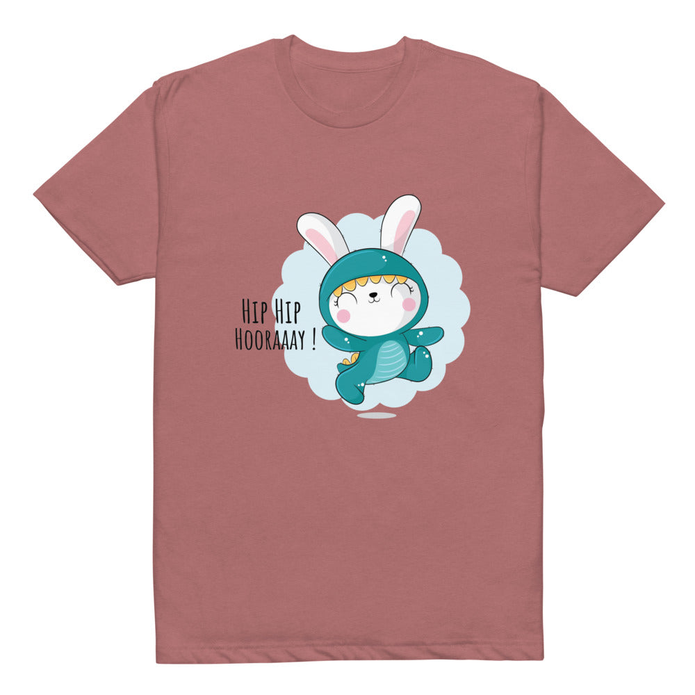 Green rabbit - HIP HIP HOORAAAY | Unisex CVC T-shirt | Next Level 6210