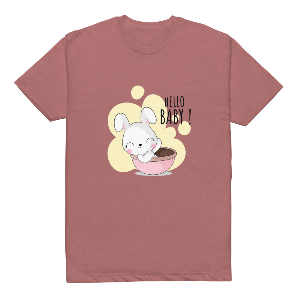 White rabbit - Hello baby | Unisex CVC T-shirt | Next Level 6210