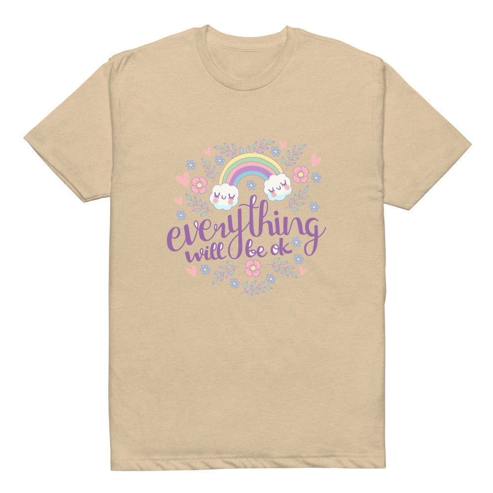 Rainbow - Everything will be ok | Unisex CVC T-shirt | Next Level 6210