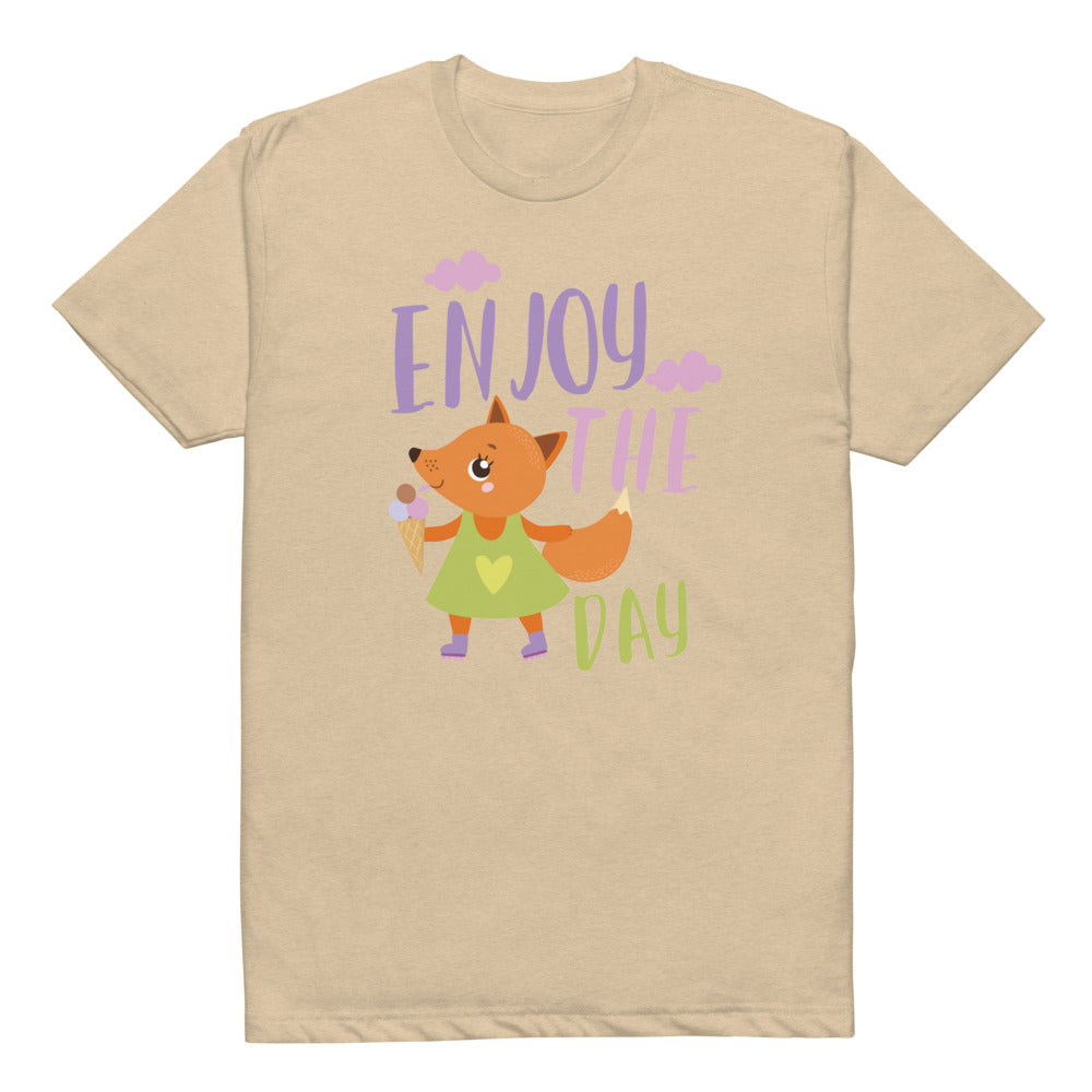 Orange fox - Ẹnoy the day | Unisex CVC T-shirt | Next Level 6210