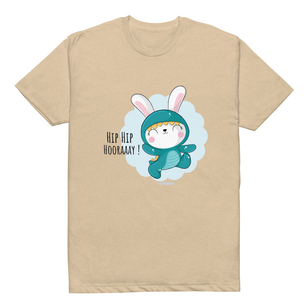 Green rabbit - HIP HIP HOORAAAY | Unisex CVC T-shirt | Next Level 6210