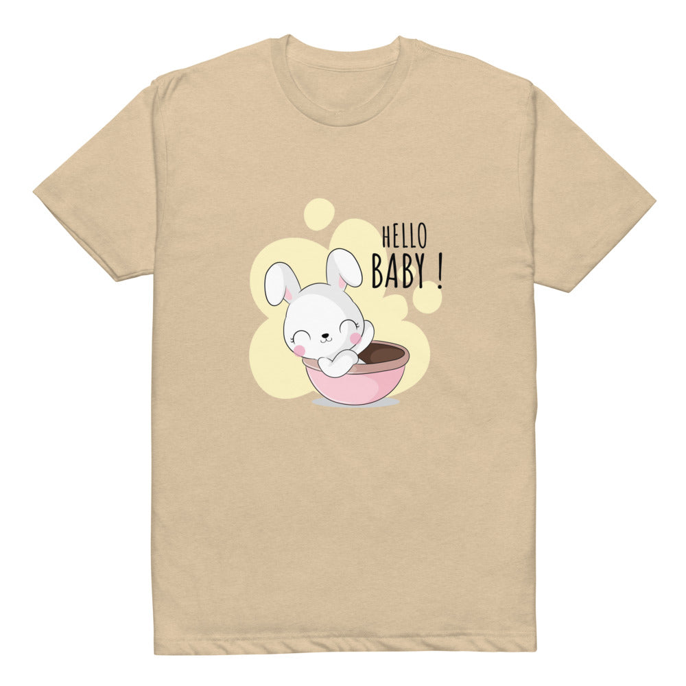 White rabbit - Hello baby | Unisex CVC T-shirt | Next Level 6210