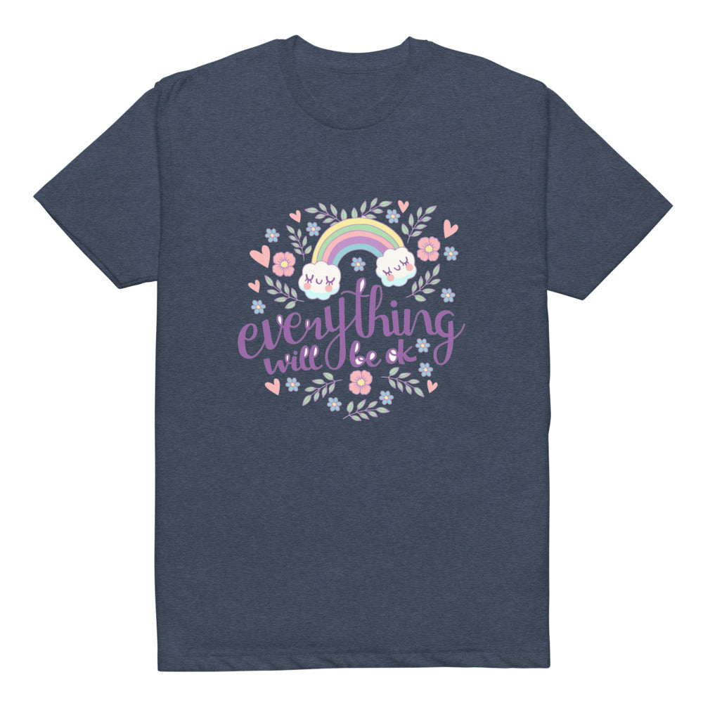 Rainbow - Everything will be ok | Unisex CVC T-shirt | Next Level 6210