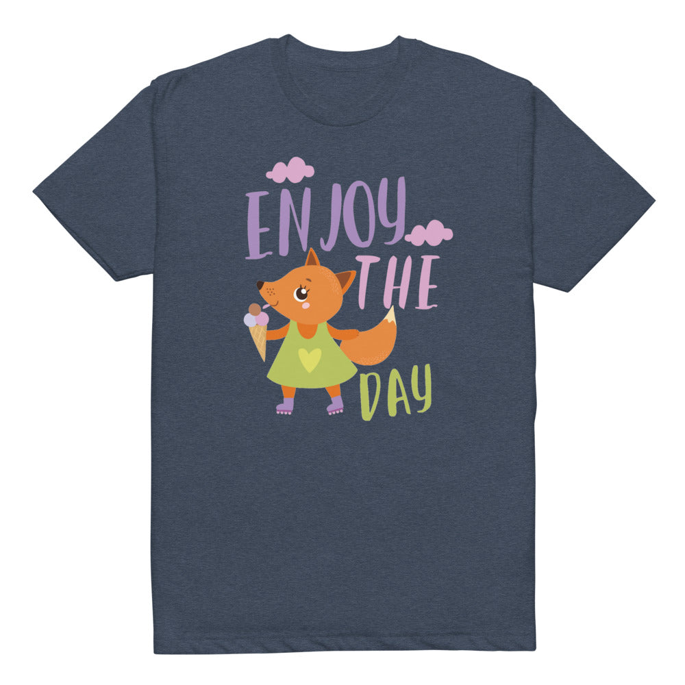 Orange fox - Ẹnoy the day | Unisex CVC T-shirt | Next Level 6210