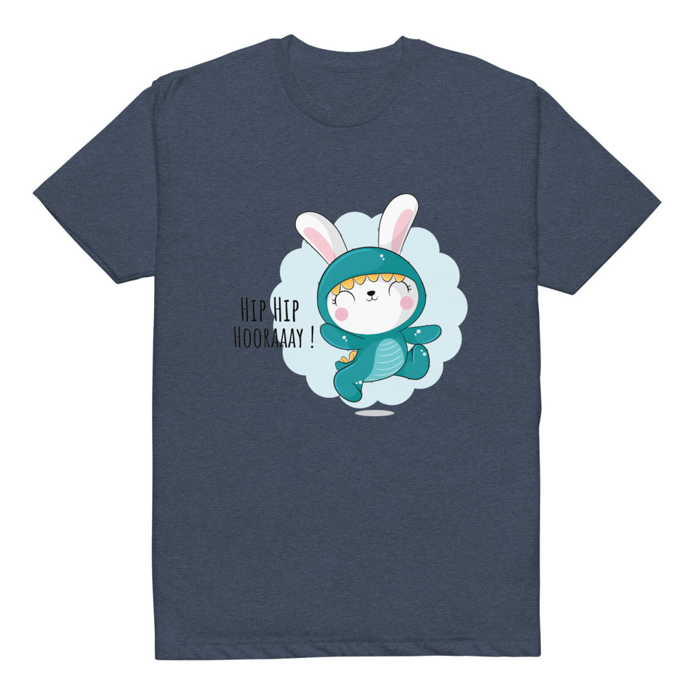 Green rabbit - HIP HIP HOORAAAY | Unisex CVC T-shirt | Next Level 6210