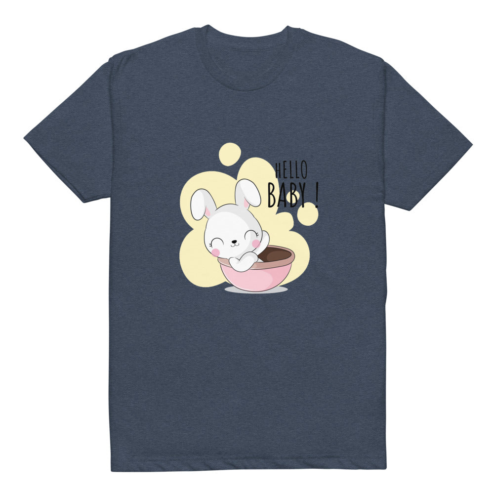 White rabbit - Hello baby | Unisex CVC T-shirt | Next Level 6210