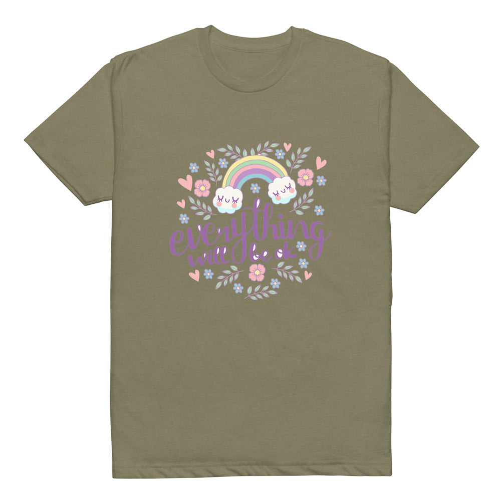 Rainbow - Everything will be ok | Unisex CVC T-shirt | Next Level 6210