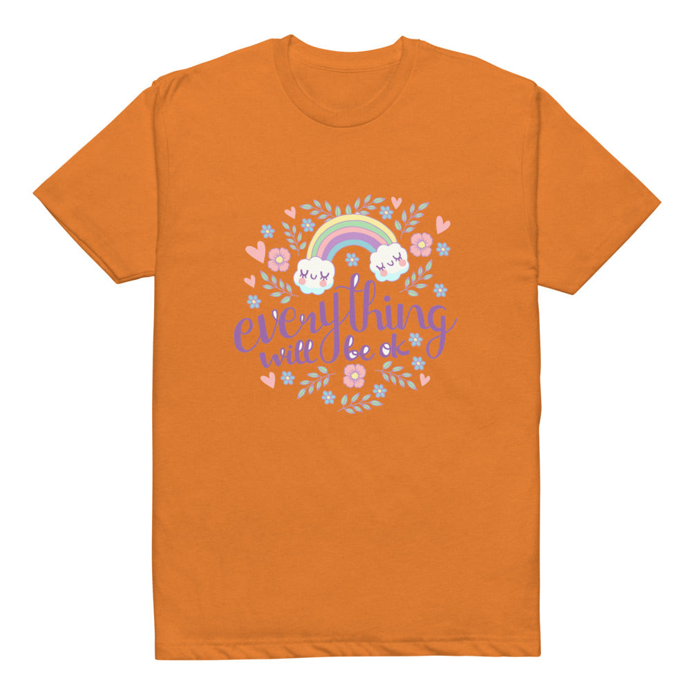 Rainbow - Everything will be ok | Unisex CVC T-shirt | Next Level 6210