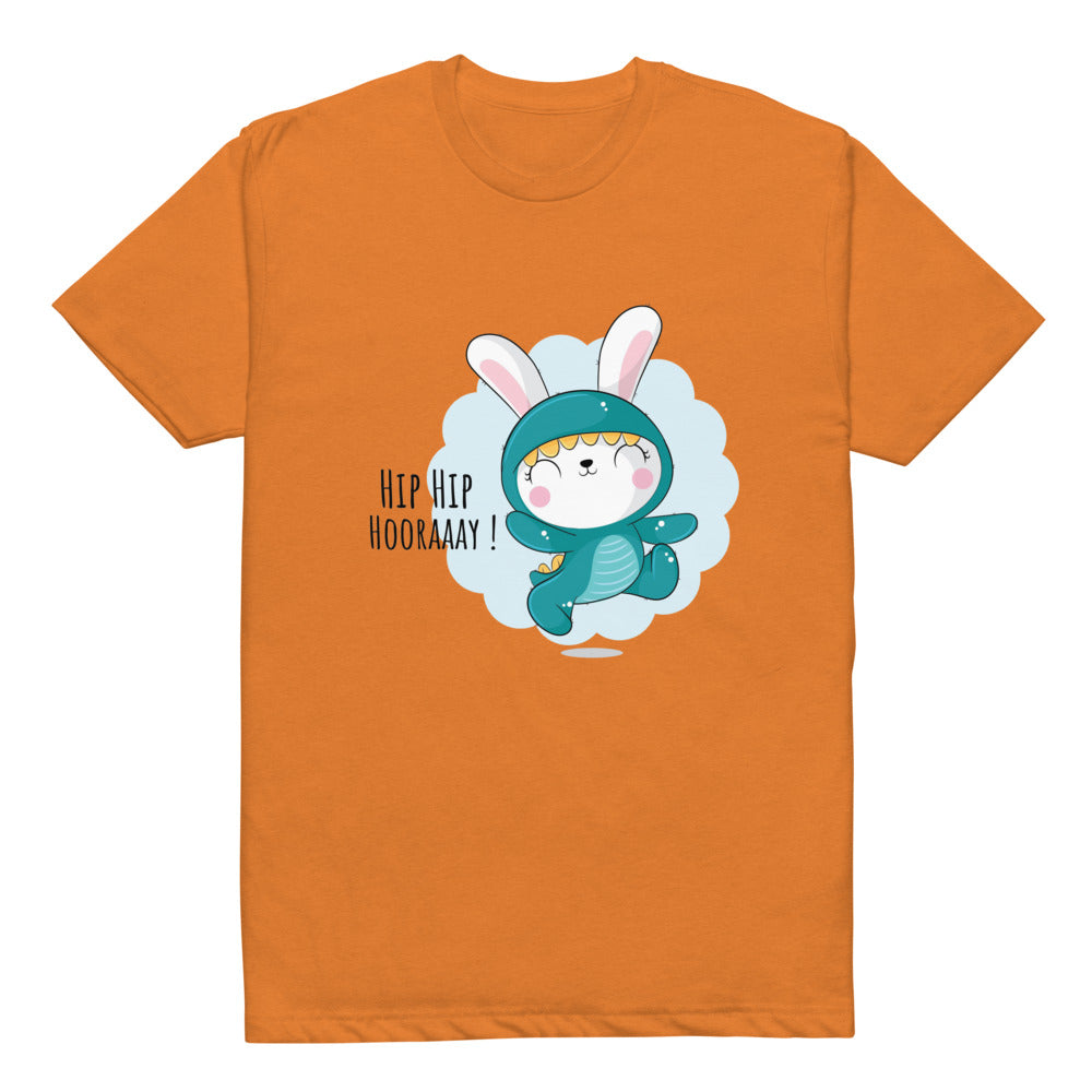 Green rabbit - HIP HIP HOORAAAY | Unisex CVC T-shirt | Next Level 6210