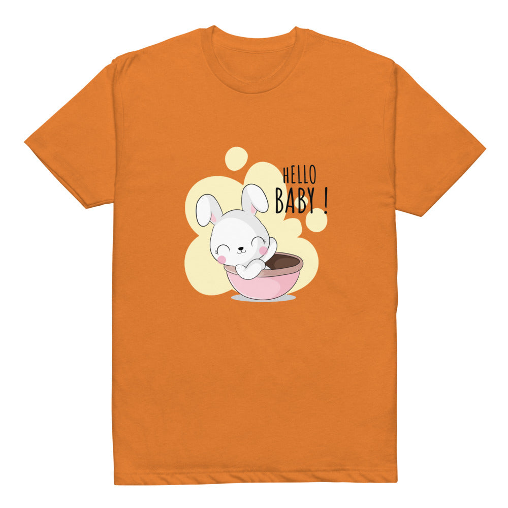 White rabbit - Hello baby | Unisex CVC T-shirt | Next Level 6210