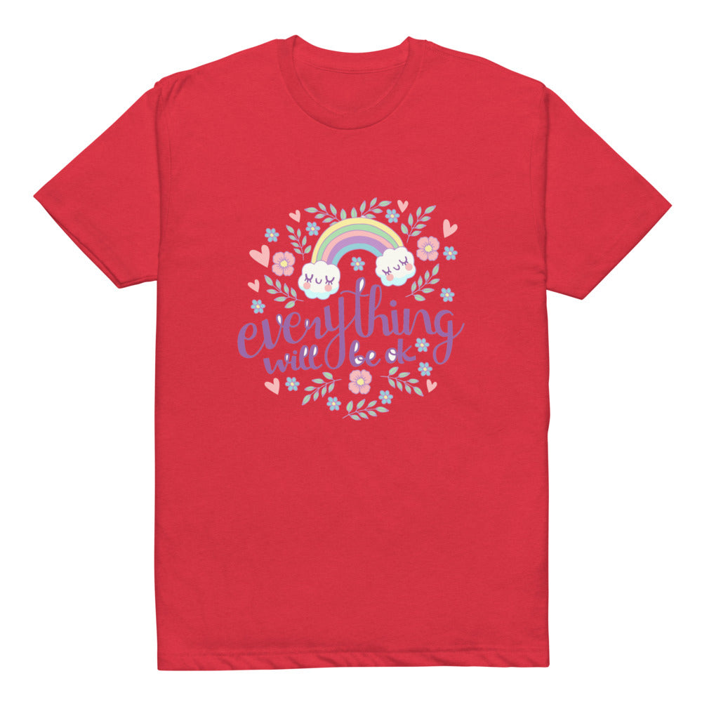 Rainbow - Everything will be ok | Unisex CVC T-shirt | Next Level 6210