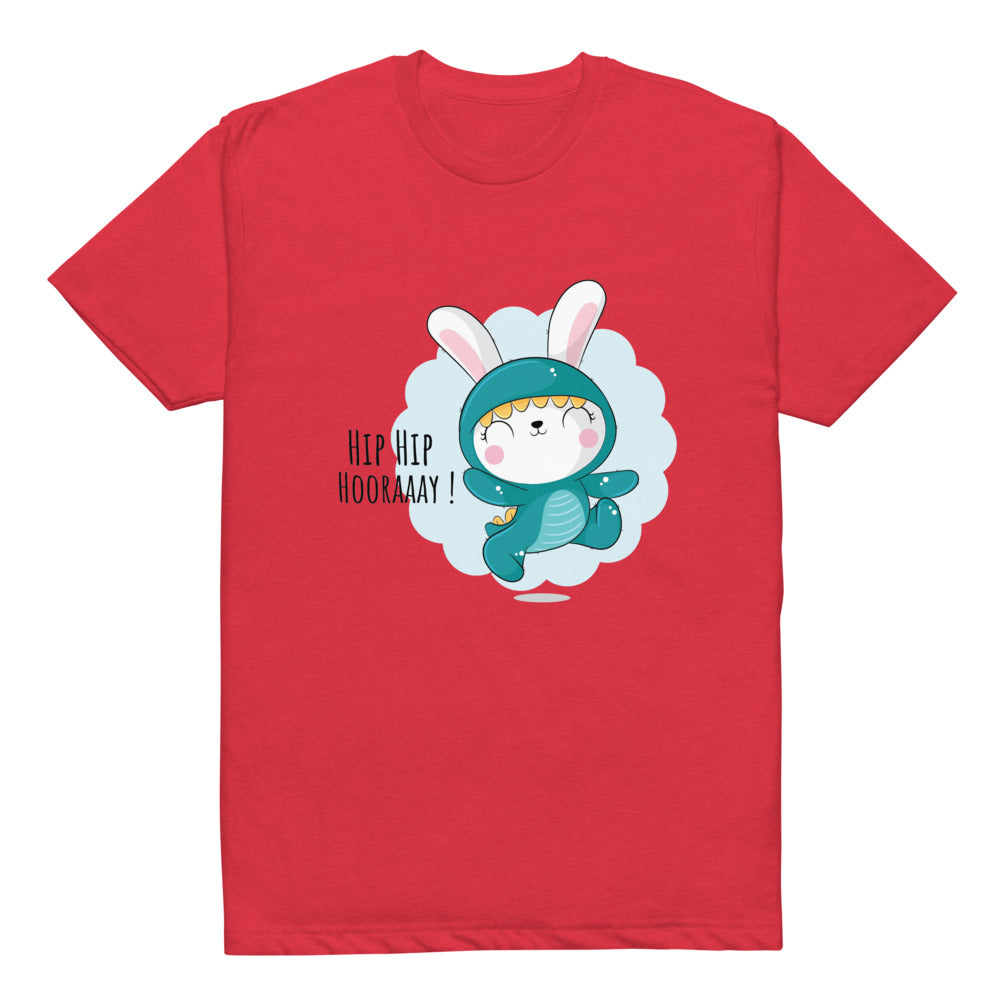 Green rabbit - HIP HIP HOORAAAY | Unisex CVC T-shirt | Next Level 6210