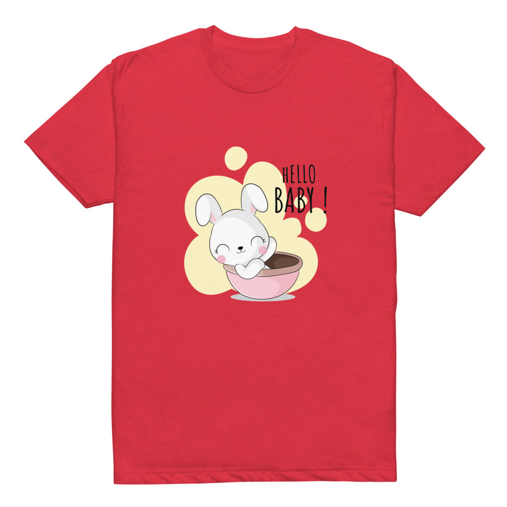 White rabbit - Hello baby | Unisex CVC T-shirt | Next Level 6210