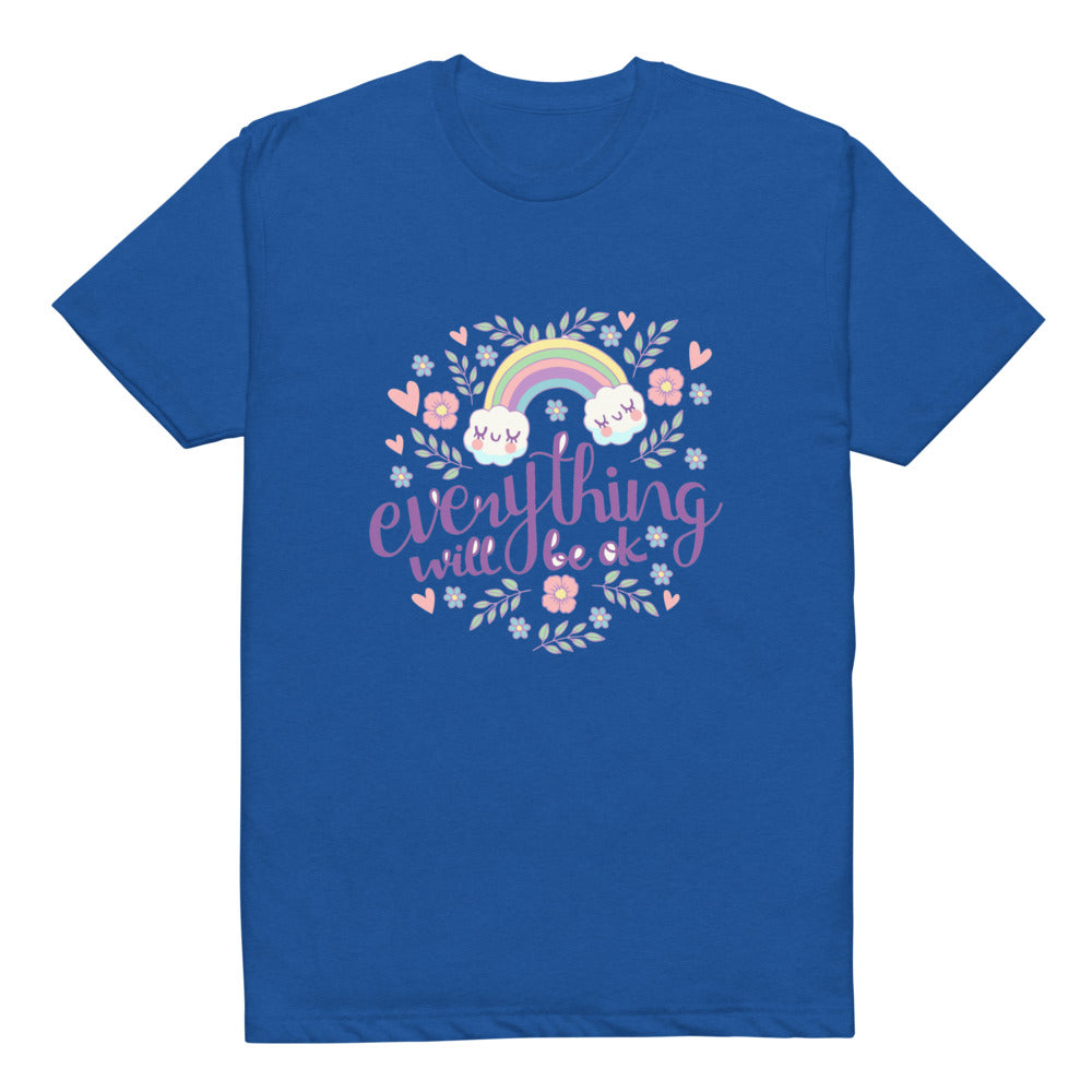 Rainbow - Everything will be ok | Unisex CVC T-shirt | Next Level 6210