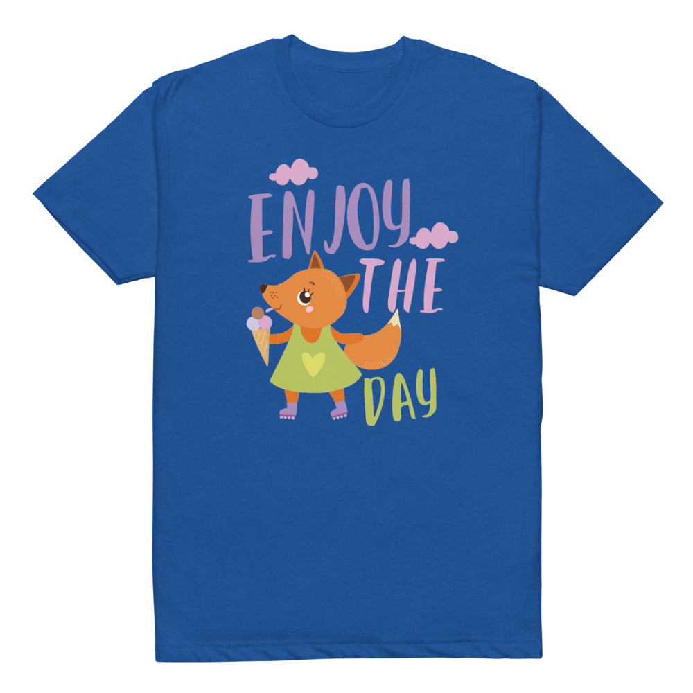 Orange fox - Ẹnoy the day | Unisex CVC T-shirt | Next Level 6210