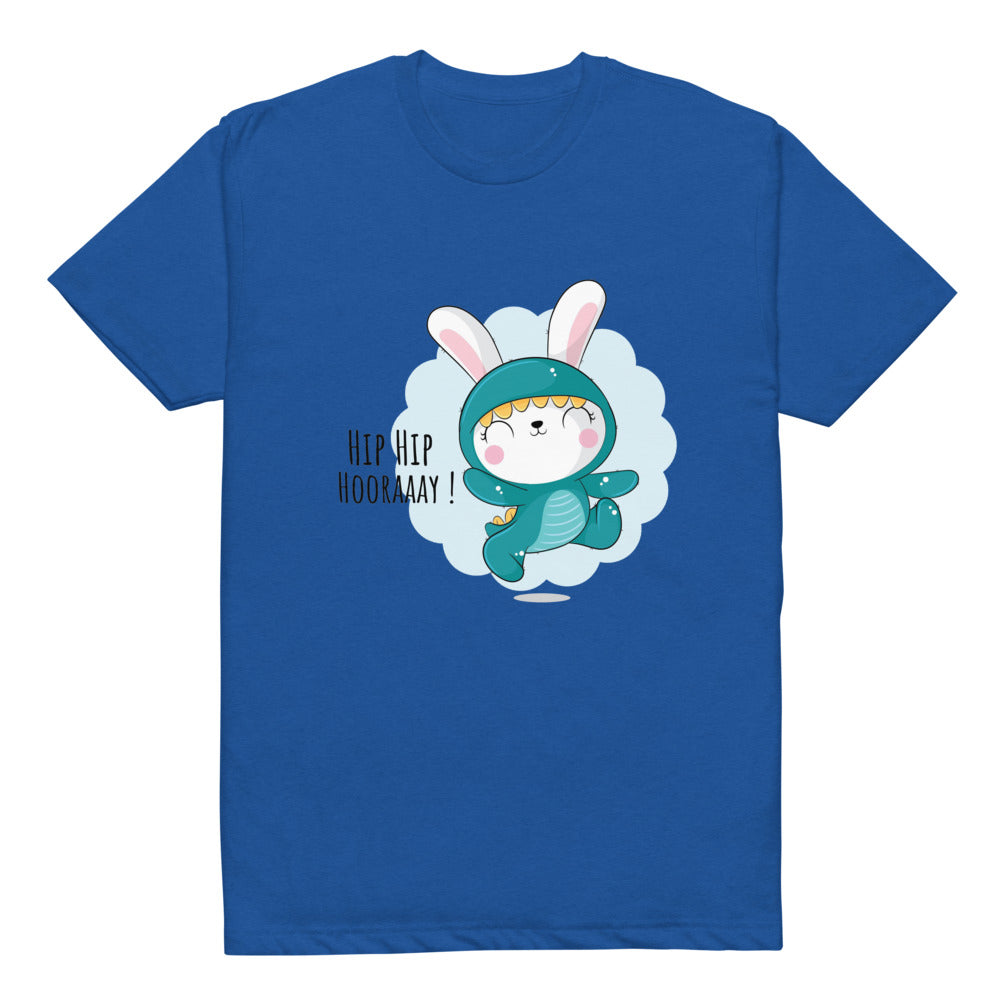 Green rabbit - HIP HIP HOORAAAY | Unisex CVC T-shirt | Next Level 6210