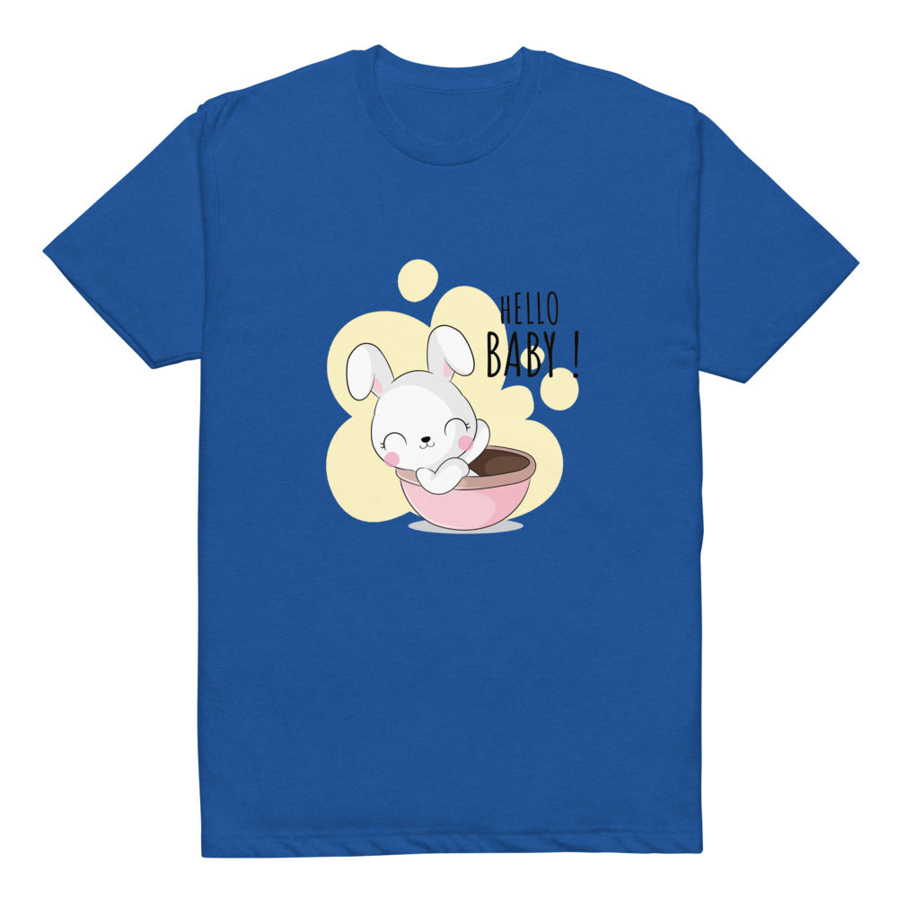 White rabbit - Hello baby | Unisex CVC T-shirt | Next Level 6210