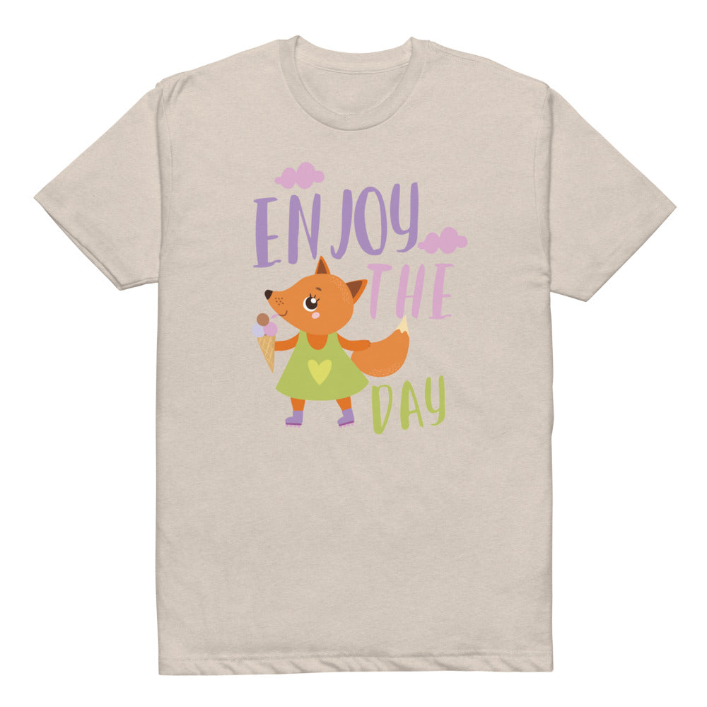 Orange fox - Ẹnoy the day | Unisex CVC T-shirt | Next Level 6210