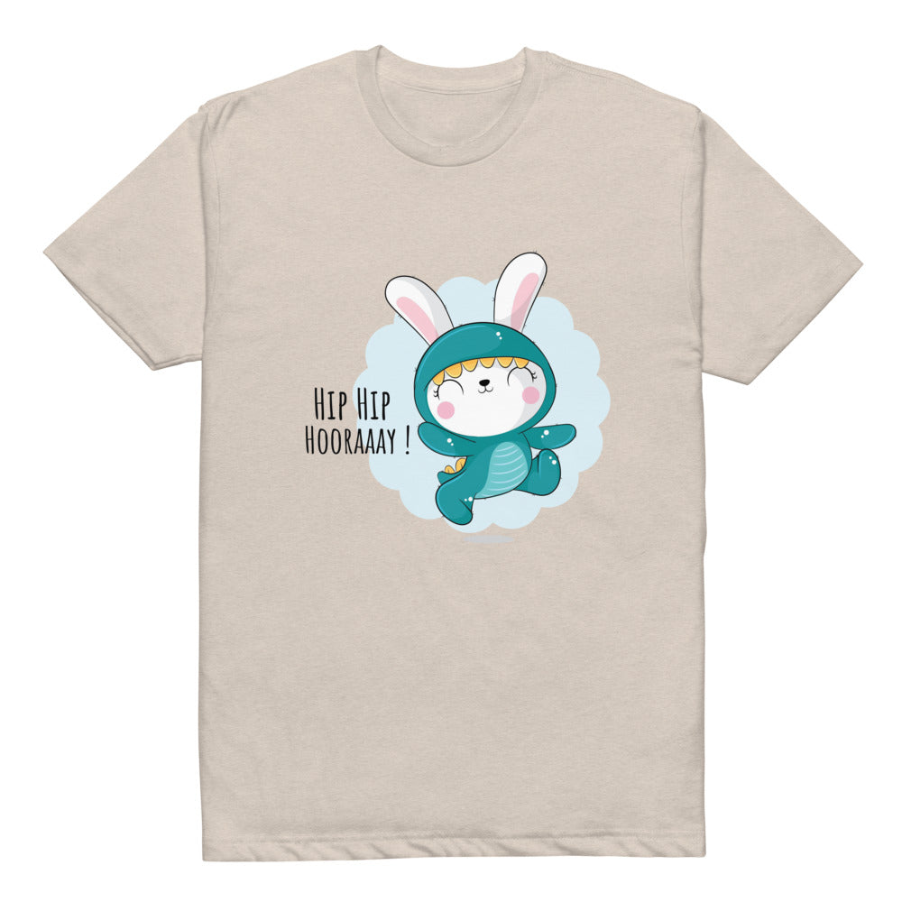 Green rabbit - HIP HIP HOORAAAY | Unisex CVC T-shirt | Next Level 6210
