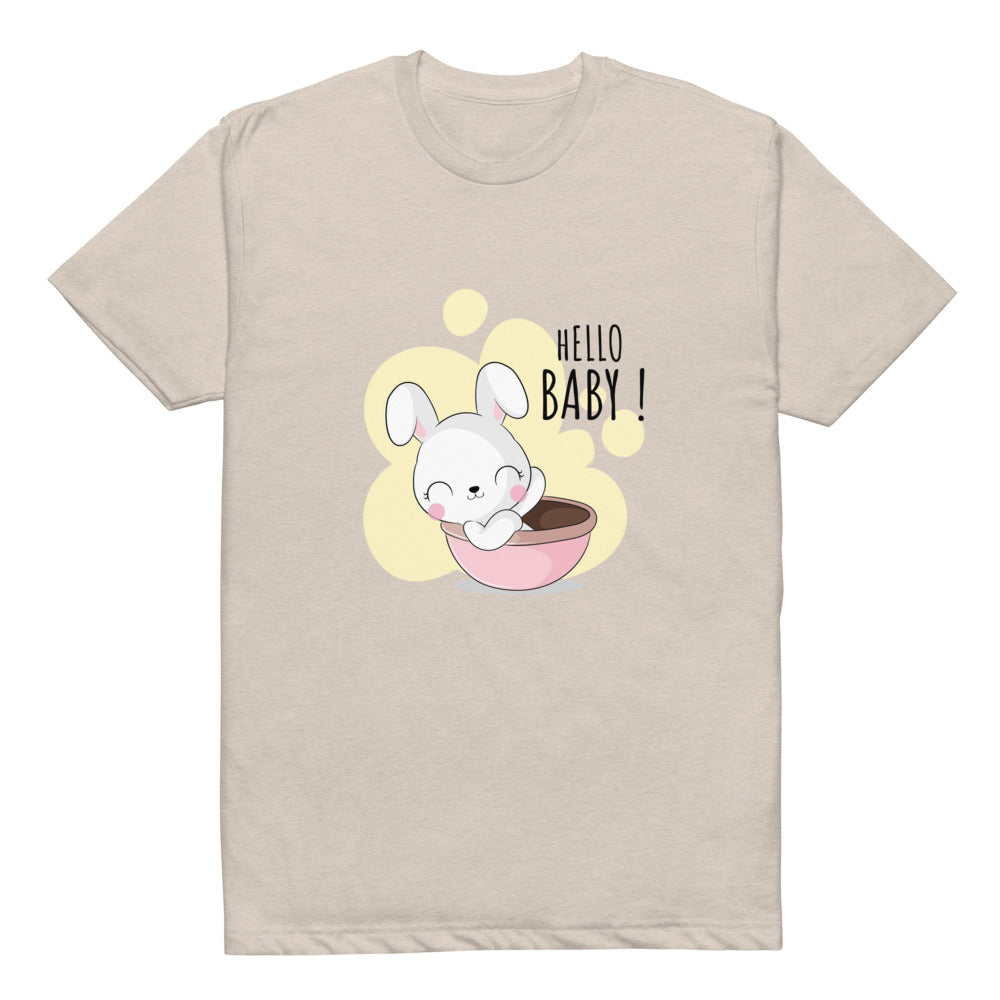 White rabbit - Hello baby | Unisex CVC T-shirt | Next Level 6210