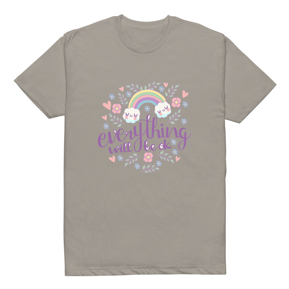 Rainbow - Everything will be ok | Unisex CVC T-shirt | Next Level 6210