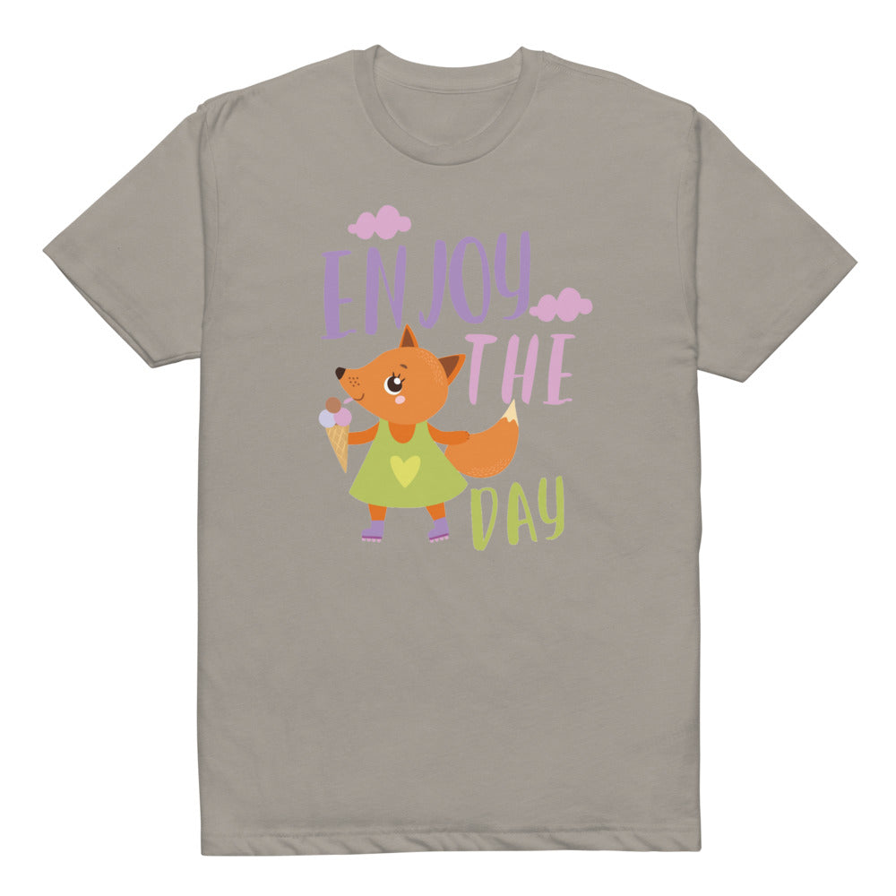 Orange fox - Ẹnoy the day | Unisex CVC T-shirt | Next Level 6210
