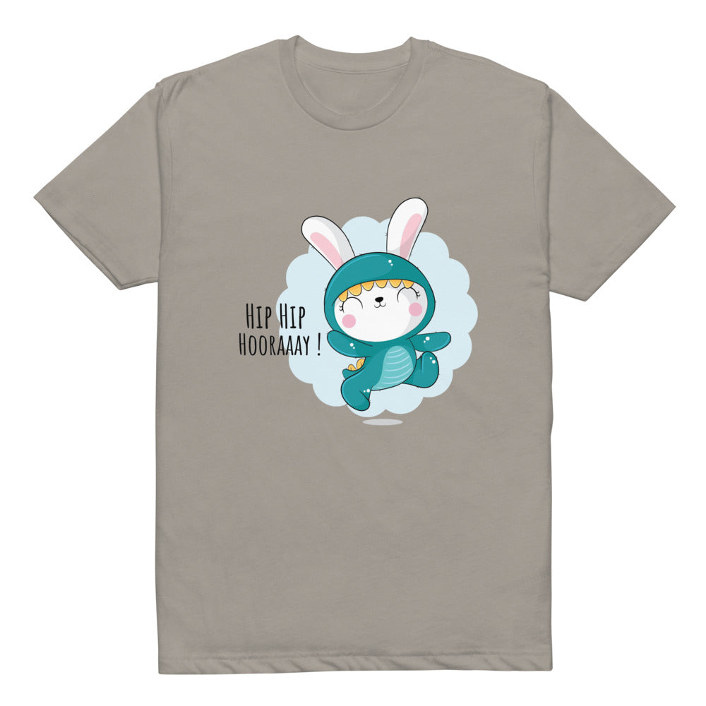 Green rabbit - HIP HIP HOORAAAY | Unisex CVC T-shirt | Next Level 6210