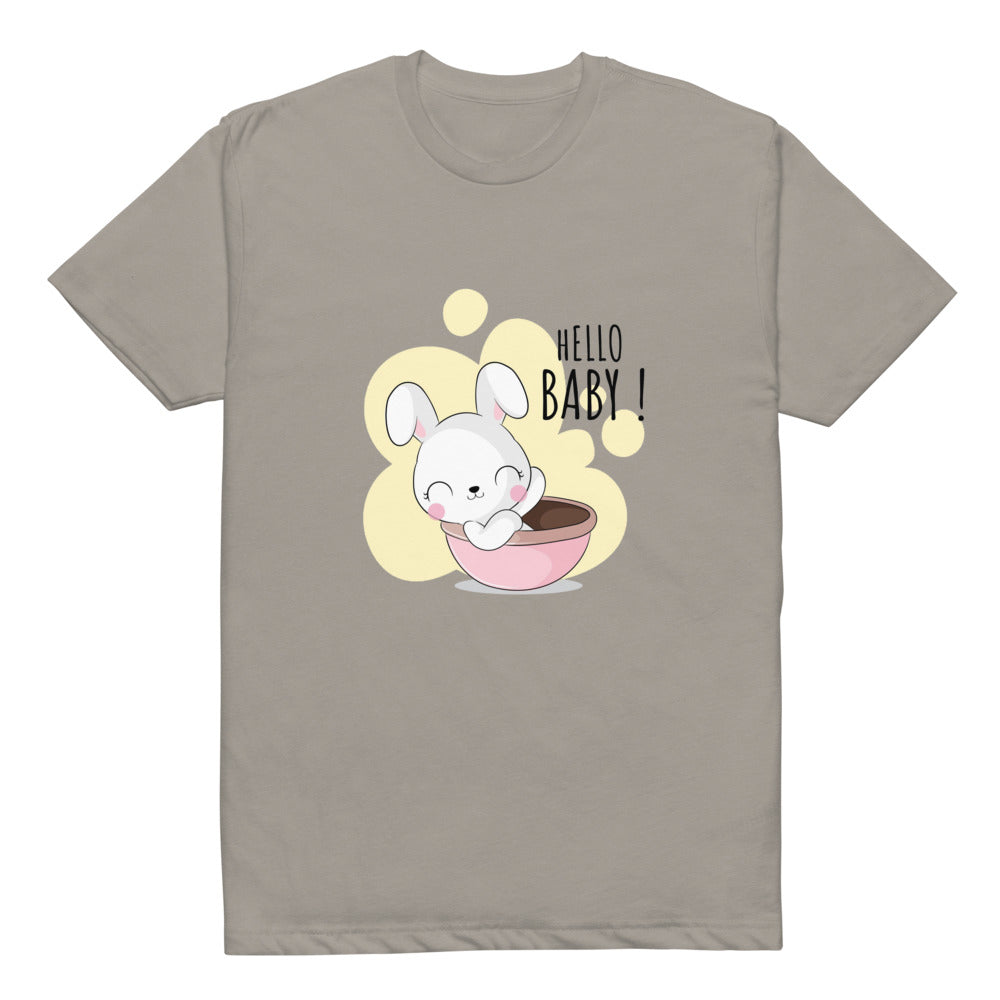 White rabbit - Hello baby | Unisex CVC T-shirt | Next Level 6210