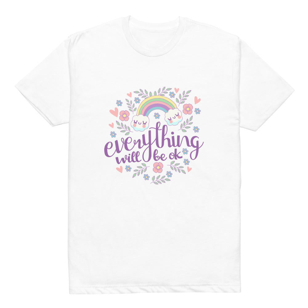 Rainbow - Everything will be ok | Unisex CVC T-shirt | Next Level 6210