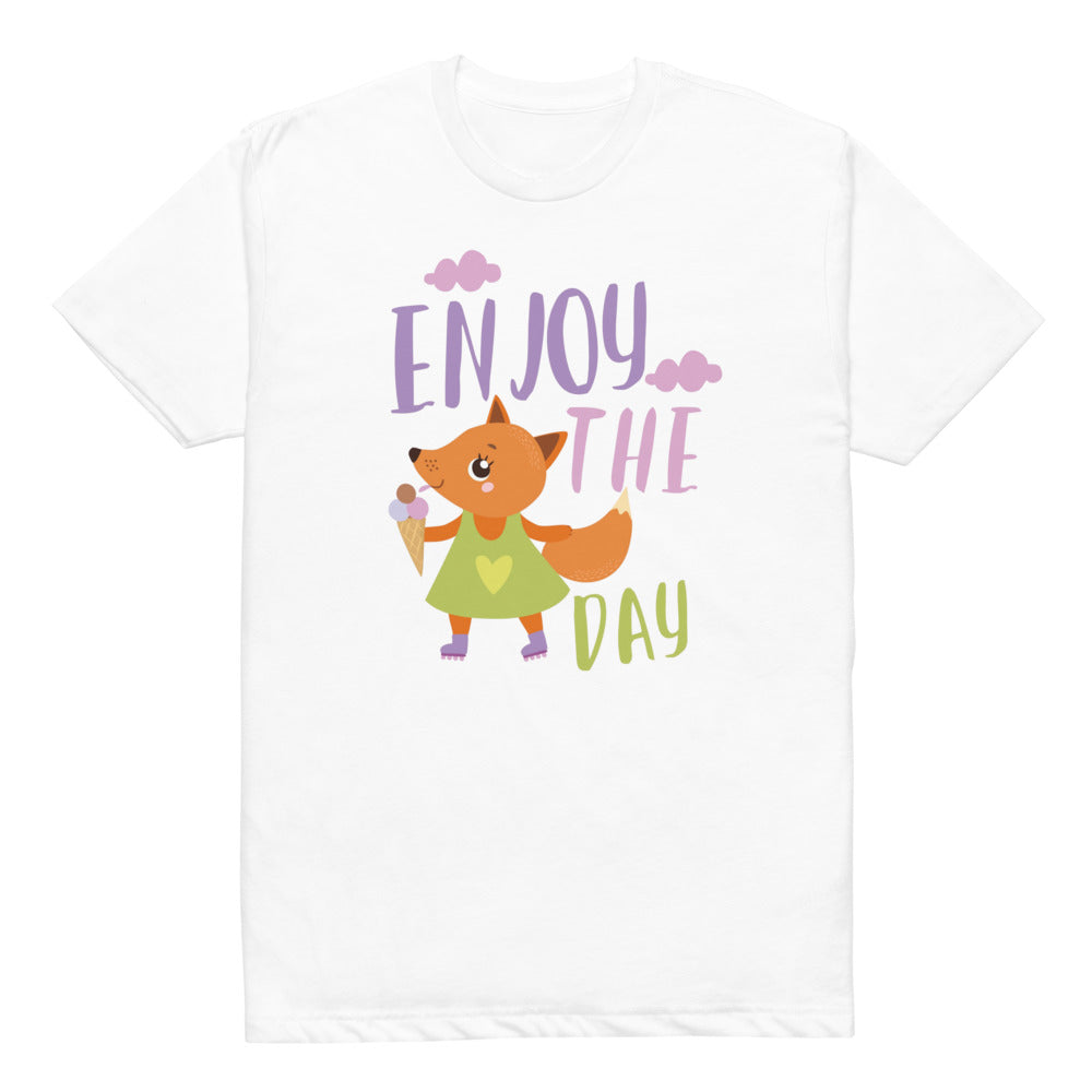 Orange fox - Ẹnoy the day | Unisex CVC T-shirt | Next Level 6210