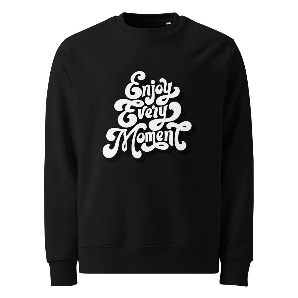 Enjoy every moments white | Unisex Eco Changer 2.0 Sweatshirt | Stanley/Stella STSU178
