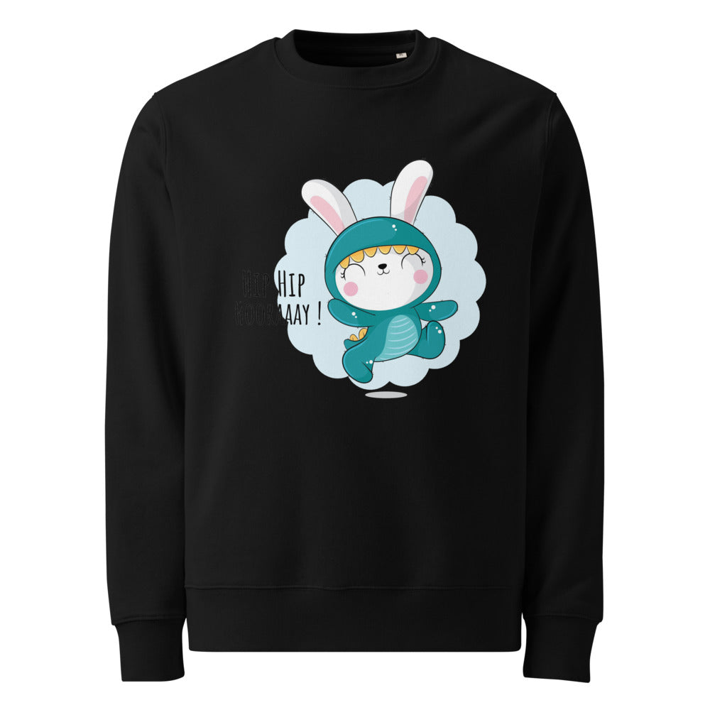 Green rabbit - HIP HIP HOORAAAY | Unisex Eco Changer 2.0 Sweatshirt | Stanley/Stella STSU178