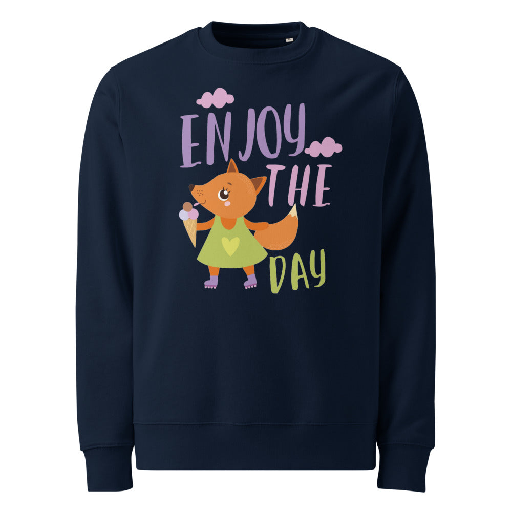 Orange fox - Ẹnoy the day | Unisex Eco Changer 2.0 Sweatshirt | Stanley/Stella STSU178