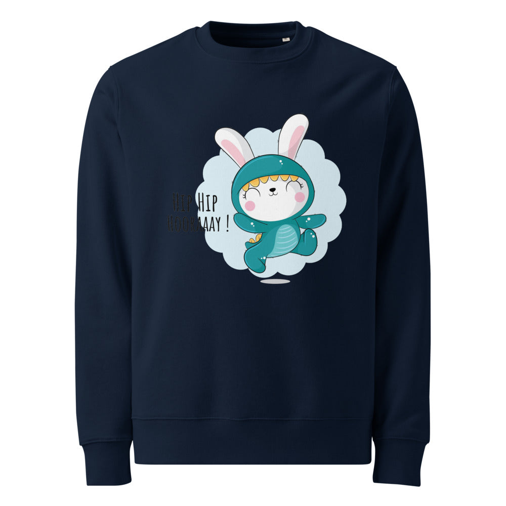 Green rabbit - HIP HIP HOORAAAY | Unisex Eco Changer 2.0 Sweatshirt | Stanley/Stella STSU178