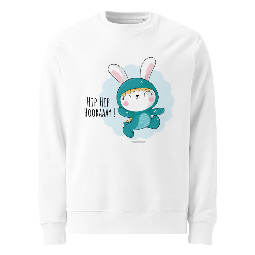 Green rabbit - HIP HIP HOORAAAY | Unisex Eco Changer 2.0 Sweatshirt | Stanley/Stella STSU178