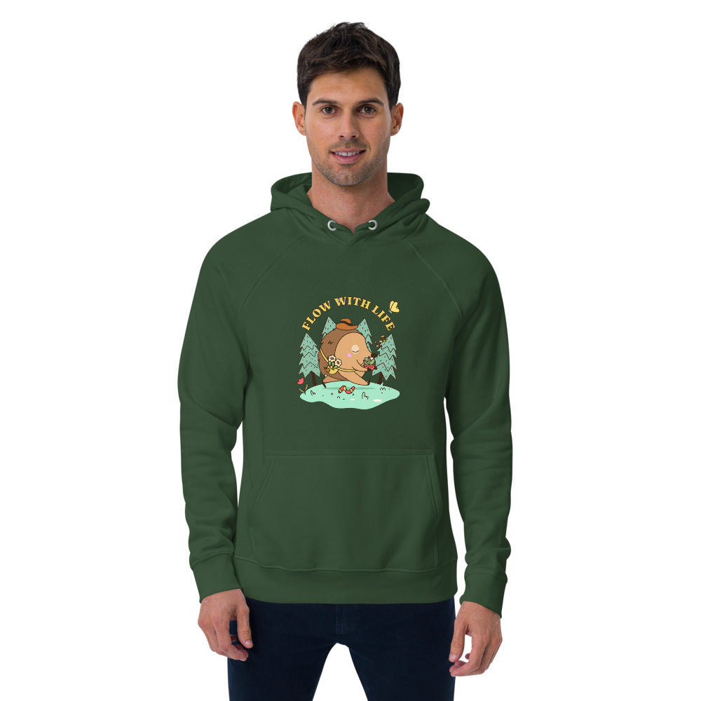 Flow with life | Unisex Eco Raglan Hoodie | SOL'S 03568