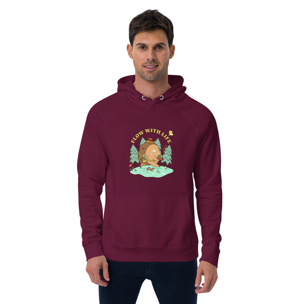 Flow with life | Unisex Eco Raglan Hoodie | SOL'S 03568