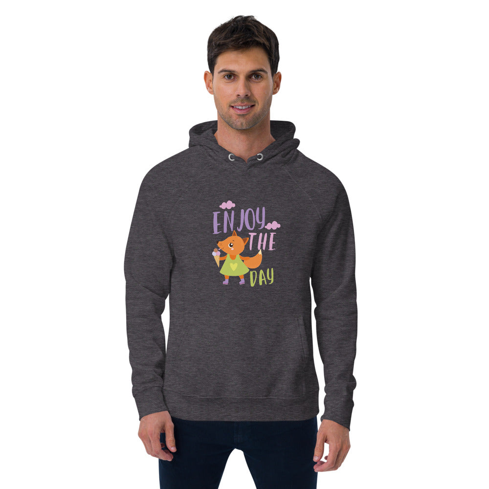 Orange fox - Ẹnoy the day | Unisex Eco Raglan Hoodie | SOL'S 03568
