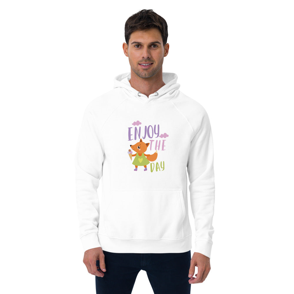 Orange fox - Ẹnoy the day | Unisex Eco Raglan Hoodie | SOL'S 03568