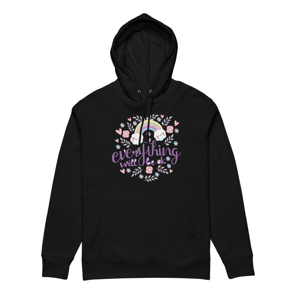 Rainbow - Everything will be ok | Unisex Essential Eco Cruiser 2.0 Hoodie | Stanley/Stella STSU177