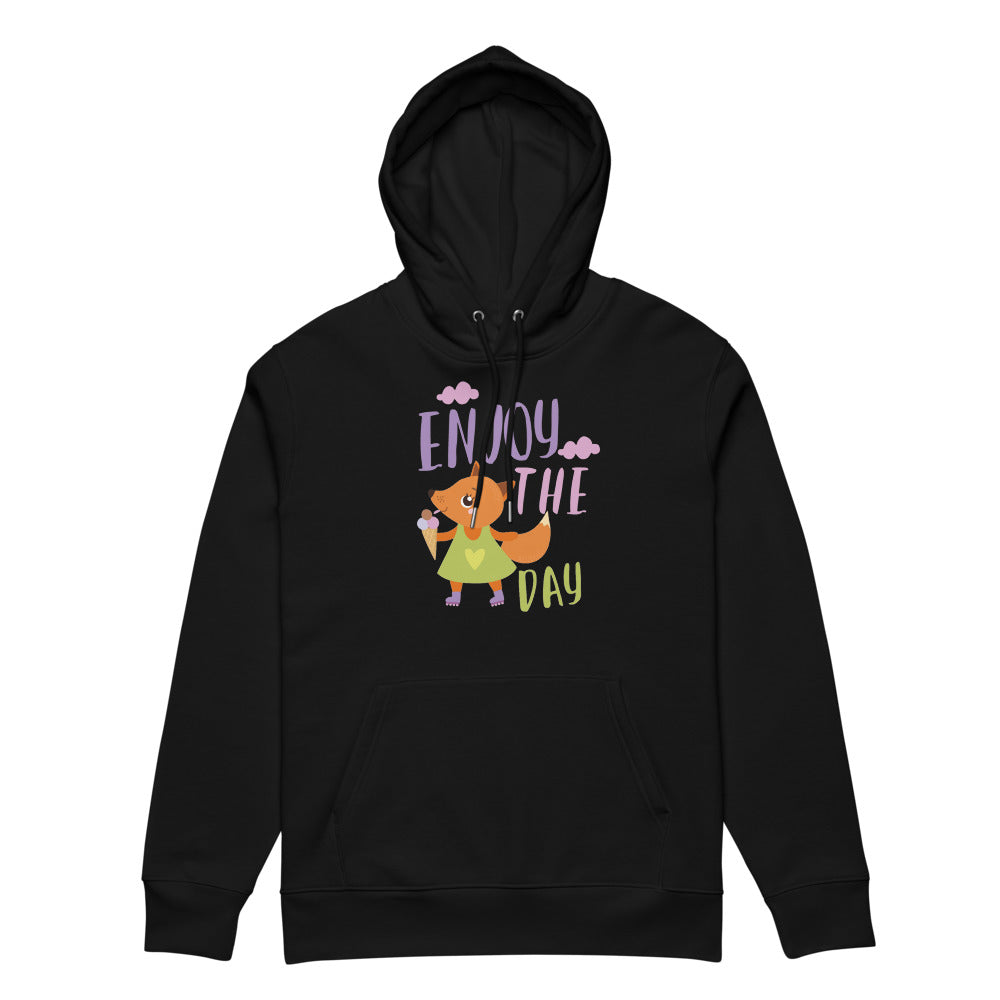 Orange fox - Ẹnoy the day | Unisex Essential Eco Cruiser 2.0 Hoodie | Stanley/Stella STSU177