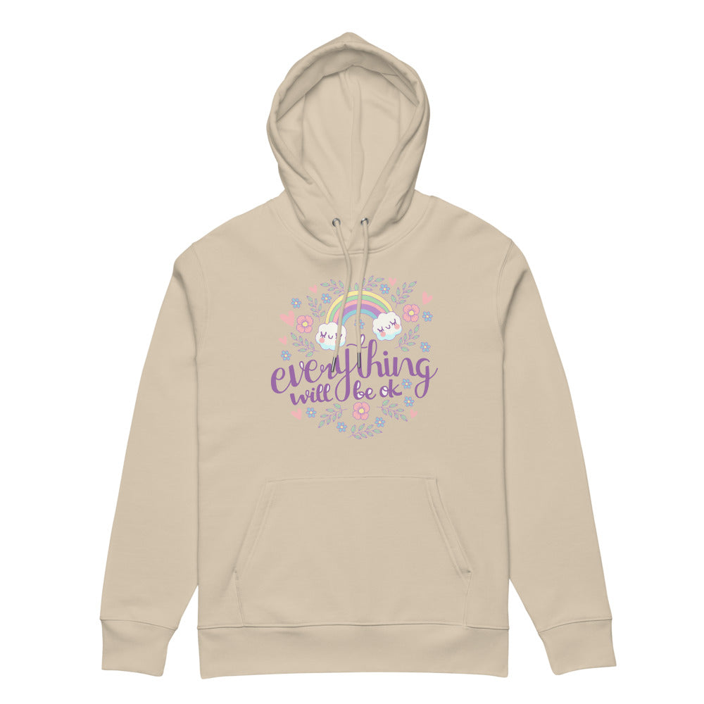 Rainbow - Everything will be ok | Unisex Essential Eco Cruiser 2.0 Hoodie | Stanley/Stella STSU177