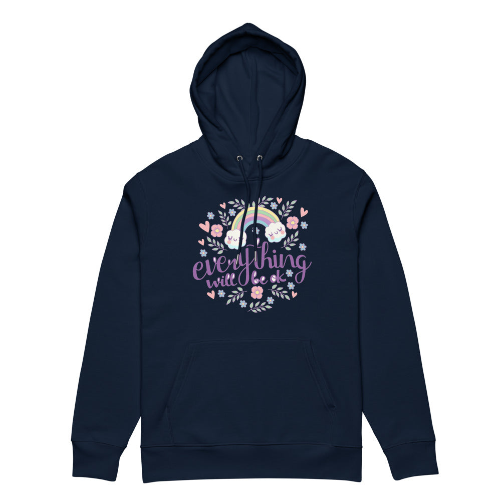 Rainbow - Everything will be ok | Unisex Essential Eco Cruiser 2.0 Hoodie | Stanley/Stella STSU177
