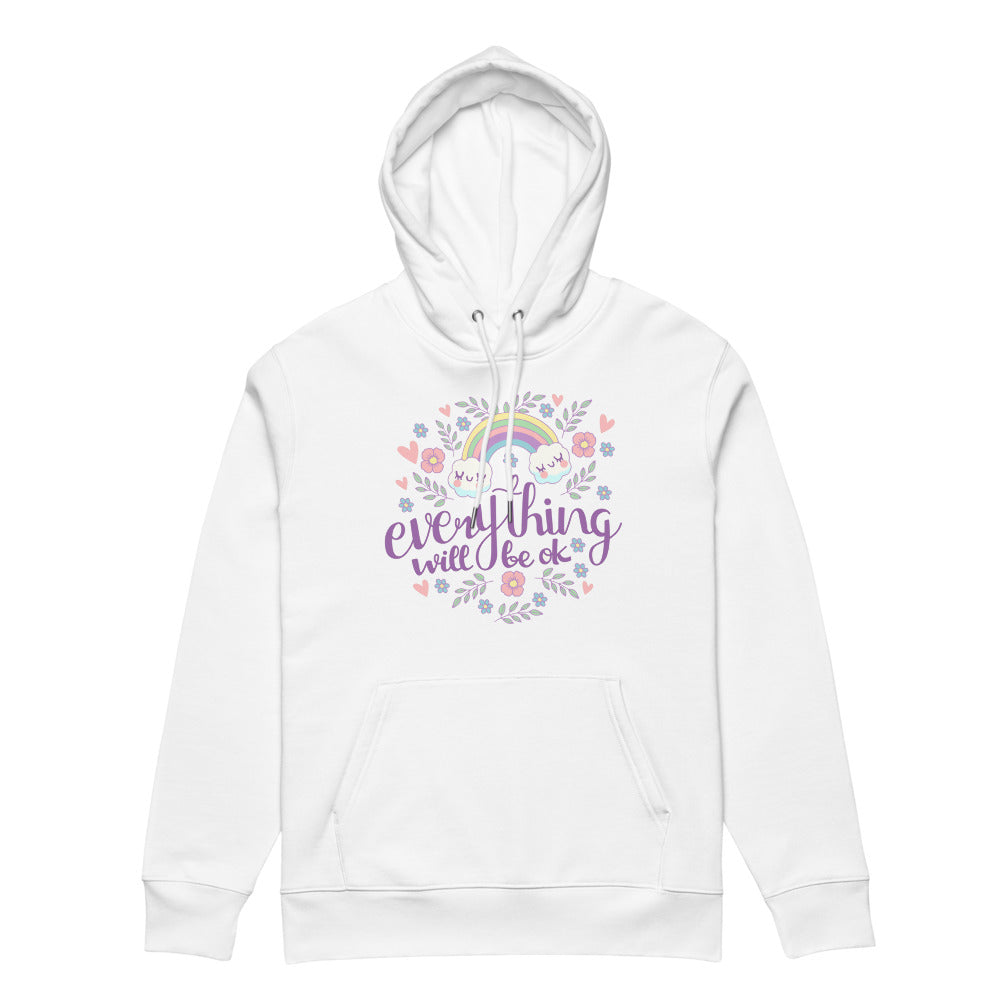 Rainbow - Everything will be ok | Unisex Essential Eco Cruiser 2.0 Hoodie | Stanley/Stella STSU177