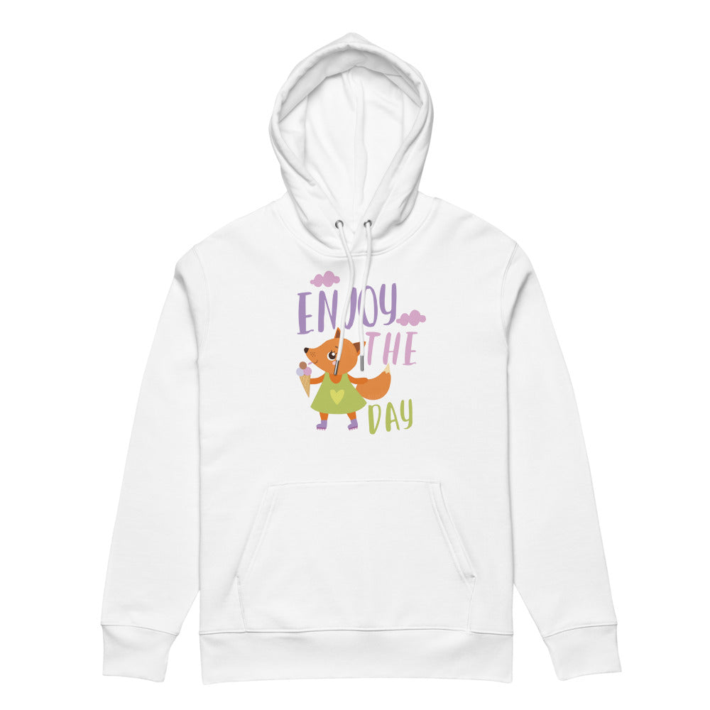 Orange fox - Ẹnoy the day | Unisex Essential Eco Cruiser 2.0 Hoodie | Stanley/Stella STSU177