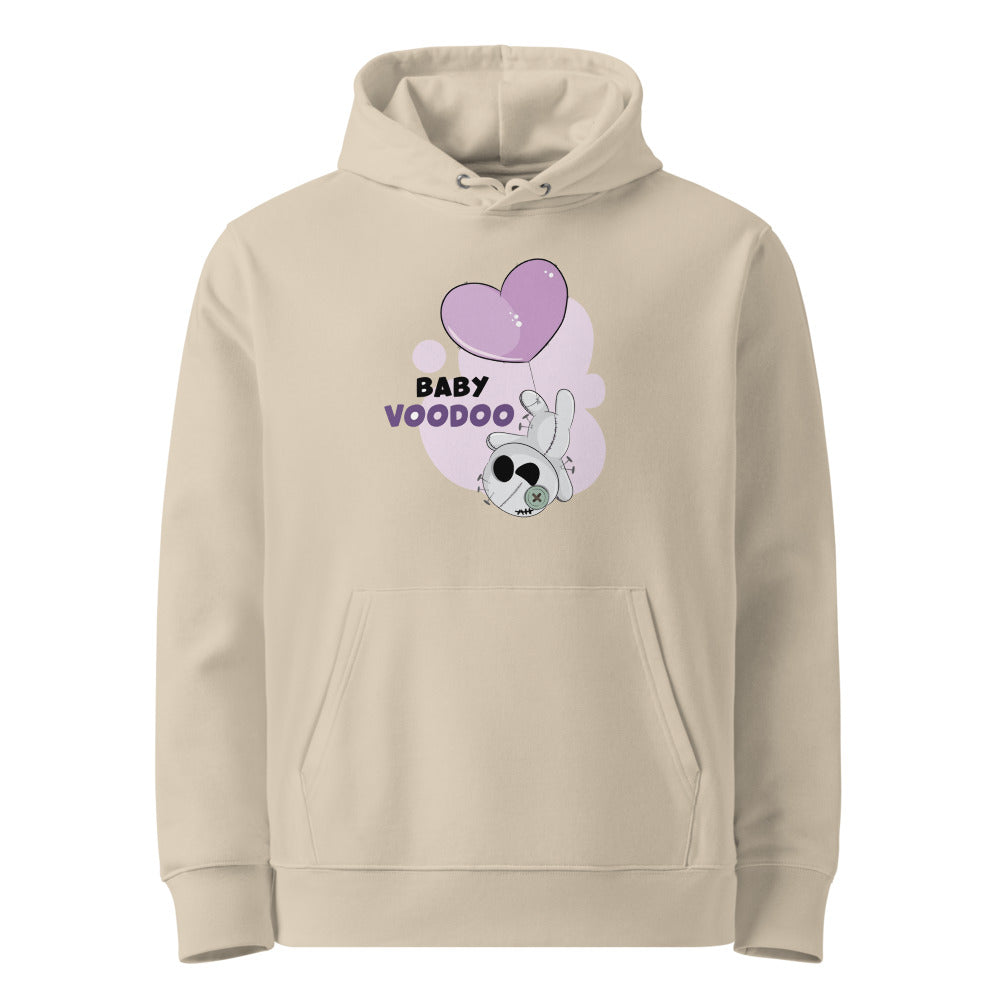 Ted heart - Baby voodoo | Unisex Essential Organic Cruiser 2.0 Hoodie | Stanley/Stella SASU003
