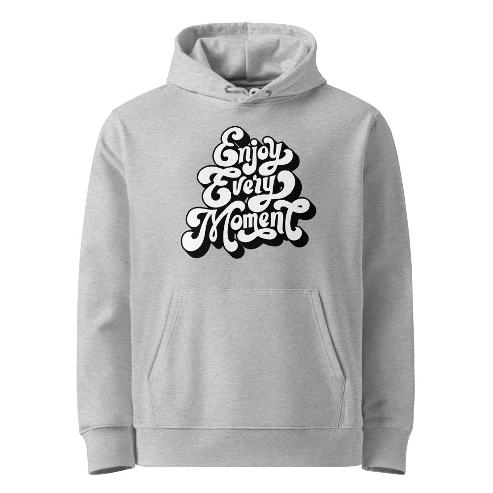 Enjoy every moments white | Unisex Essential Organic Cruiser 2.0 Hoodie | Stanley/Stella SASU003
